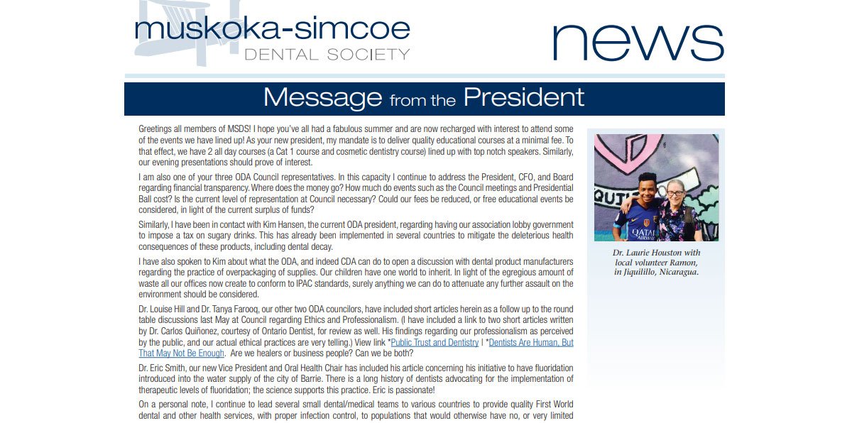 Message from the President